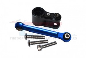 GPM TXMS16025TN ALUMINUM SERVO HORN 25T WITH TIE ROD TRAXXAS 1/5 X-MAXX 8S MONSTER / WIDE MAXX / 1/8 6S MAXX SLASH 102076-4 - BLACK - TXMS16025TN-BK