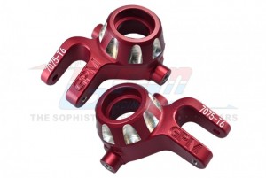 GPM SLE021 ALUMINUM 7075-T6 FRONT KNUCKLE ARMS TRAXXAS 1/8 4WD SLEDGE MONSTER TRUCK 95076 - RED - SLE021-R