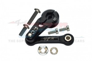 GPM SLE16025T ALUMINUM 6061-T6 TIE ROD+25T SERVO HORN TRAXXAS 1/8 4WD SLEDGE MONSTER TRUCK 95076-4 - BLACK - SLE16025T-BK