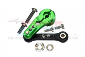 GPM SLE16025T ALUMINUM 6061-T6 TIE ROD+25T SERVO HORN TRAXXAS 1/8 4WD SLEDGE MONSTER TRUCK 95076-4 - GREEN - SLE16025T-G