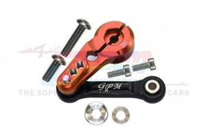 GPM SLE16025T ALUMINUM 6061-T6 TIE ROD+25T SERVO HORN TRAXXAS 1/8 4WD SLEDGE MONSTER TRUCK 95076-4 - ORANGE - SLE16025T-OR