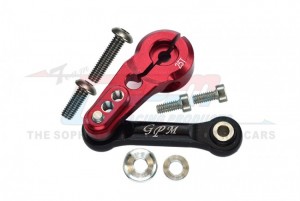 GPM SLE16025T ALUMINUM 6061-T6 TIE ROD+25T SERVO HORN TRAXXAS 1/8 4WD SLEDGE MONSTER TRUCK 95076-4 - RED - SLE16025T-R