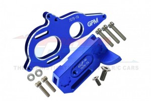 GPM MAG018 ALUMINUM 7075-T6 CENTER GEARBOX SUPPORT AND MOTOR HEATSINK PLATE ARRMA 1/8 KRATON / GRANITE /  BIG ROCK - BLUE - MAG018-B