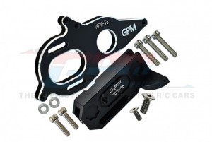 GPM MAG018 ALUMINUM 7075-T6 CENTER GEARBOX SUPPORT AND MOTOR HEATSINK PLATE ARRMA 1/8 KRATON / GRANITE /  BIG ROCK - BLACK - MAG018-BK