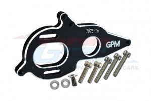 GPM MAG018B ALUMINUM 7075-T6 MOTOR HEATSINK PLATE ARRMA 1/8 KRATON / GRANITE / KRATON 6S - BLACK - MAG018B-BK