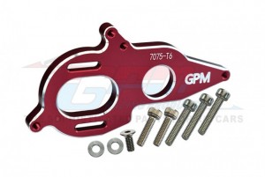 GPM MAG018B ALUMINUM 7075-T6 MOTOR HEATSINK PLATE ARRMA 1/8 KRATON / GRANITE / KRATON 6S - RED - MAG018B-R