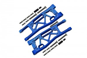 GPM SLE055 ALUMINIUM 6061-T6 FRONT LOWER ARMS TRAXXAS 1/8 4WD SLEDGE MONSTER TRUCK 95076-4 - BLUE - SLE055-B