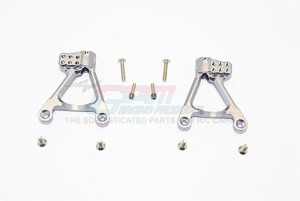 ALUMINIUM REAR SHOCK HOOPS  -  AXIAL SCX10 II - Gun silver - SCX2030-GS