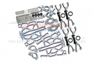 GPM TXM100A ALUMINUM FRONT & REAR UPPER LOWER ARMS FRONT C HUBS FRONT & REAR OVERSIZED KNUCKLE ARMS SET TRAXXAS RC 1/5 4WD X-MAXX 6S 8S MONSTE ... - TXM100A-GS