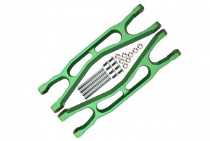 GPM TXM054F/RL ALUMINIUM 6061-T6 FRONT / REAR EXTENDED UPPER ARMS 1/5 RC TRAXXAS  4WD X-MAXX WIDEMAXX 8S MONSTER - GREEN - TXM054F/RL-G