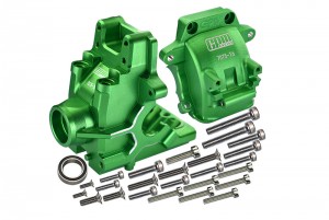 GPM SLE012 ALUMINUM 7075-T6 FRONT / REAR GEAR BOX TRAXXAS RC 1/8 4WD SLEDGE MONSTER TRUCK 95076-4 - GREEN - SLE012-G