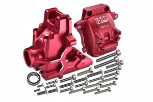 GPM SLE012 ALUMINUM 7075-T6 FRONT / REAR GEAR BOX TRAXXAS RC 1/8 4WD SLEDGE MONSTER TRUCK 95076-4 - GUN SILVER - SLE012-GS