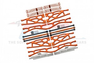 GPM TXM100L ALUMINUM & CARBON STEEL WIDEMAXX SUSPENSION KIT #7895  FOR 1/5 TRAXXAS X-MAXX 8S MONSTER - ORANGE - TXM100L-OR