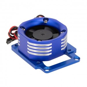 Aluminium High Speed Motor Heatsink Cooling Fan 1/8 RC Traxxas Sledge Monster Truck 95076-4 - Blue - SLE-FAN01/B
