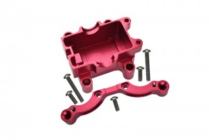 GPM TT028 ALLOY FRONT DAMPER PLATE W/ GEAR BOX For TAMIYA 1/10 TT01 RC CAR - TT028-R
