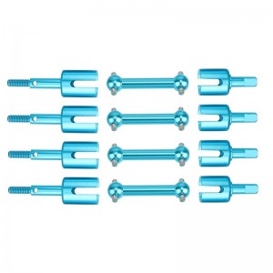 Aluminium Front & Rear Drive Shaft Dog Bone Diff Cup Joint Set For TAMIYA 1/10 TT-01 TT-01D Type-E Chassis RC Car - TT01-009