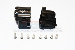 GPM SCX2038M ALUMINIUM TRANSMISSION CASE 1/10 RC AXIAL SCX10 II CRAWLER - Black - SCX2038M-BK