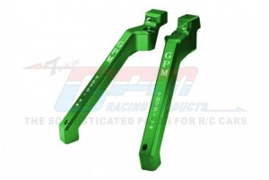GPM SLE016RA ALUMINUM 7075-T6 REAR CHASSIS BRACE TRAXXAS 1/8 4WD SLEDGE MONSTER TRUCK-95076-4 - GREEN - SLE016RA-G