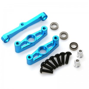 Upgrade Parts Aluminum Steering Assemble Set Ball Bearing For 1/10 RC TAMIYA TT02 Touring Car - TT02-010/LB