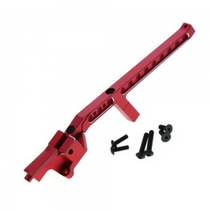 Upgrade Parts Aluminium Rear Chassis Brace 9521 For TRAXXAS 1/8 RC SLEDGE MONSTER 95076-4 - RED - SLE001R/RE
