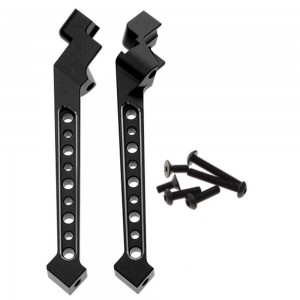 Upgrade Parts Aluminium Rear Left Right Chassis Support 9521 For TRAXXAS 1/8 RC SLEDGE MONSTER 95076-4 - BLACK - SLE001RA/BK
