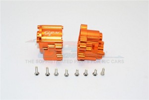 GPM SCX2038M ALUMINIUM TRANSMISSION CASE 1/10 RC AXIAL SCX10 II CRAWLER - Orange - SCX2038M-OR