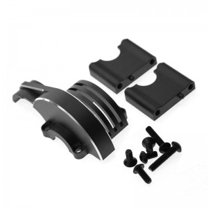 Upgrade Parts Aluminium Main Gear Heatsink Cover Case 9584 For TRAXXAS 1/8 RC SLEDGE MONSTER 95076-4 - BLACK - SLE002/BK