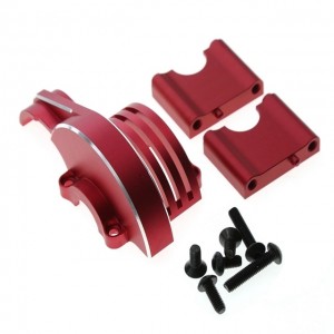 Upgrade Parts Aluminium Main Gear Heatsink Cover Case 9584 For TRAXXAS 1/8 RC SLEDGE MONSTER 95076-4 - RED - SLE002/RE