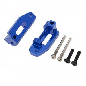 Upgrade Parts Aluminium Front Caster Blocks 2432 For 1/10 TRAXXAS DRAG SLASH TRUCK 94076-4 - TDS001/BU