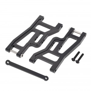 Upgrade Parts Aluminium Front Suspension Arm 2531X For 1/10 TRAXXAS DRAG SLASH TRUCK 94076-4 - BLACK - TDS002/BK