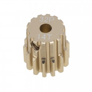 Hard Coating Aluminium 7075 3.17mm M0.8 32P Pinion Gear 11T - 20T 1/10 RC Crawler Car - PGH-14T