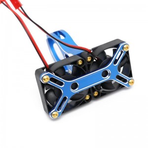 HEATSINK COOLING MOTOR TWIN FAN FOR TRAXXAS 1/5 X-MAXX 6S 8S MAXXWIDE MONSTER - BLUE - X-MAXX01FAN/BU
