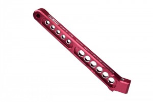 GPM MAL016R ALUMINUM 7075-T6 REAR CHASSIS BRACE ARRMA 1/7 4WD LIMITLESS V2 SPEED BASH ROLLER ARA7116V2 - RED - MAL016R-R