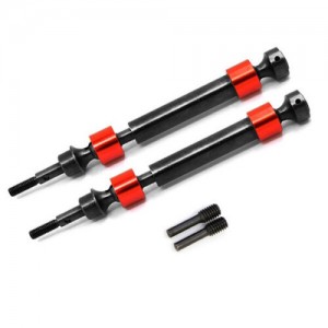 RCMODEL TXM-001 STEEL FRONT / REAR CVD DRIVESHAFT AXLES 8950 TRAXXAS 1/10 MAXX MONSTER 89076-4 - TXM-001-RE