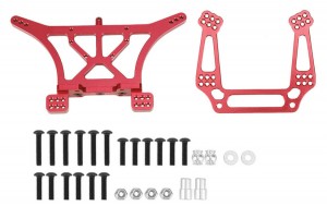 RCMODEL SLA2WD-02830 ALUMINIUM F & R SHOCK TOWER SET 1/10 RC TRAXXAS SLASH 2WD RUSLTER BANDIT STAMPEDE CAR - RED - SLA2WD-02830/RE