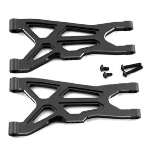 ALUMINIUM FRONT LOWER ARM AR330543 ARRMA 1/8 TYPHON V3 3S BLX / 1/10 BIG ROCK 3S V3 BLX - BLACK - MAB-002/BK