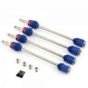 STEEL TRX-5451R HD FULL Driveshafts Set 5451R RC TRAXXAS T-MAXX 3.3 REVO E-MAXX MONSTER - TRX-5451R