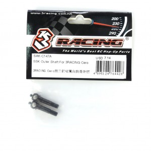 3RACING SAK-C147A SSK Outer Shaft  1/10 RC SAKURA CERO ULTRA TOURING CAR - SAK-C147A