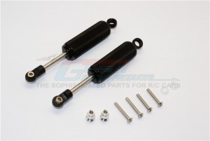 ALUMINIUM FRONT/REAR INTERNAL SHOCKS (92MM) WITH ENGRAVING -   AXIAL SCX10 II - SCX2095X-BK