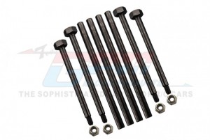 GPM SLE5556/PIN-BK MEDIUM CARBON STEEL COMPLETED SUSPENSION INNER AND OUTER PINS TRAXXAS 1/8 4WD SLEDGE MONSTER TRUCK 95076-4 - SLE5556/PIN-BK