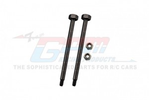 GPM SLE55F/PIN-BK MEDIUM CARBON STEEL FRONT SUSPENSION OUTER PINS TRAXXAS 1/8 4WD SLEDGE MONSTER TRUCK 95076-4 - SLE55F/PIN-BK