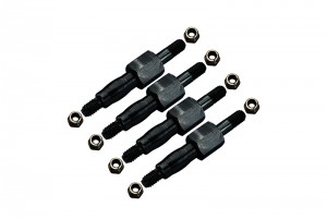 GPM SLE005S-BK MEDIUM CARBON STEEL FRONT & REAR SHOCK BRACKET FIXING SCREWS TRAXXAS 1/8 4WD SLEDGE MONSTER TRUCK 95076-4 - SLE005S-BK