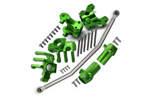 GPM RBX192122 Aluminium Front C-Hubs /  Front & Rear Kncukle Arm W/ Steering Rod Axial Racing AXIAL 1/10 4WD RBX10 RYFT BRUSHLESS ROCK BOUNCER AXI03005 - GREEN - RBX192122-G