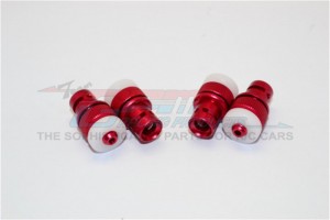 ALUMINIUM FRONT REAR MAGNET BODY MOUNT -   AXIAL SCX10 II - Red - SCX2201FR-R