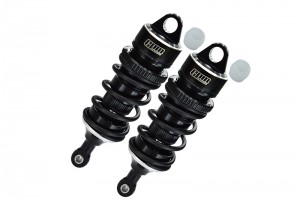 GPM MAL088R ALUMINUM 6061-T6 REAR ADJUSTABLE SPRING DAMPERS 88MM WITH 6MM SHAFT ARRMA 1/7 4WD LIMITLESS / INFRACTION 6S V2 - BLACK - MAL088R-BK