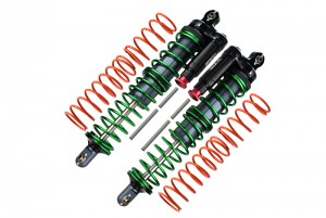 GPM TXM12170/LA ALUMINIUM 6061-T6 FRONT/REAR L-SHAPE PIGGY BACK TRAXXAS 1/5 4WD X-MAXX 6S 8S MONSTER - GUN SILVER - TXM12170/LA-GS-G