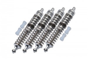 GPM LMT130FR FRONT & REAR OIL DAMPER SET LOSI 1/8 LMT 4WD SOLID AXLE MONSTER TRUCK LOS04022 - SILVER - LMT130FR-S-S