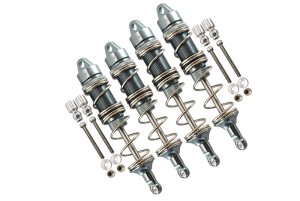 GPM MAK115135FR ALUMINUM FRONT 115mm & REAR 135mm DAMPERS ARRMA 1/8 4WD KRATON 6S AR106005 / AR106015 / AR106018 - GUN SILVER - MAK115135FR-GS-S