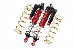 GPM MAKX177F/LA ALUMINUM 6061-T6 FRONT L-SHAPE PIGGY BACK SPRING DAMPERS 177mm ARRMA 1/5 4WD KRATON 8S BLX MONSTER TRUCK ARA110002T1/T2 - RED - MAKX177F/LA-R-S