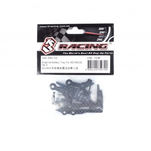 3RACING SAK-A561/V2 Graphite Battery Tray 1/10 ADVANCE 21 / M5 Pro / CERO ULTRA Car - SAK-A561/V2